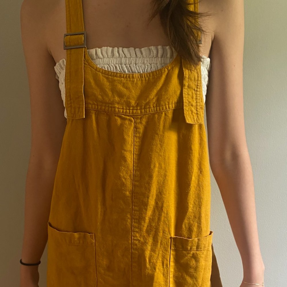 Yellow Summer Overall Dress